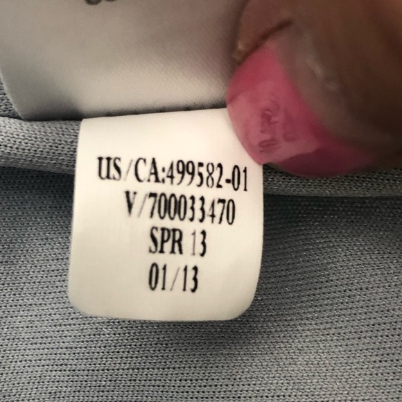 Banana Republic silver lace chevron sleeveless jewel neck top 0P - Picture 11 of 11